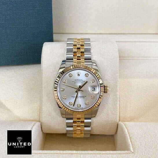 Rolex Datejust 16233 White Dial with Diamond Jubilee Inspired