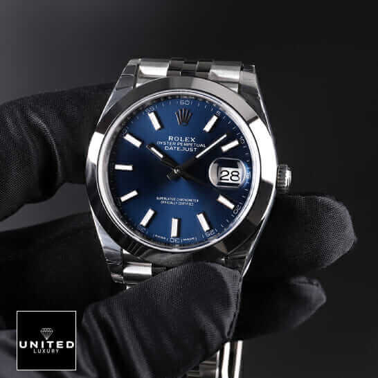 Rolex Datejust 126300 Steel Blue Dial Inspired - Luxury Homage Submariner – High-Quality Automatic Watch