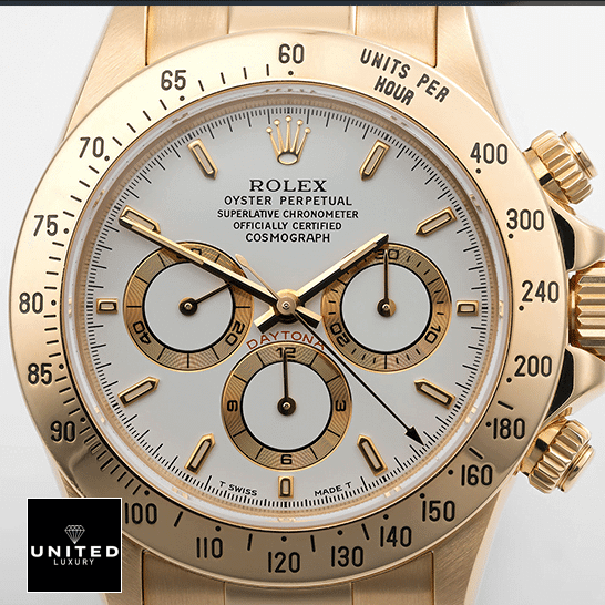 Rolex Daytona Gold Tone White Dial 116523 Inspired