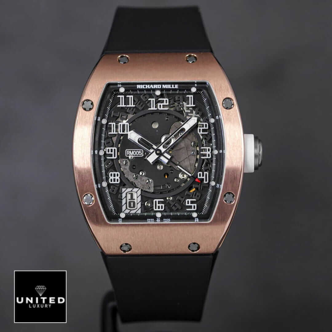 Richard Mille RM055 Bubba Watson Inspired front view grey background