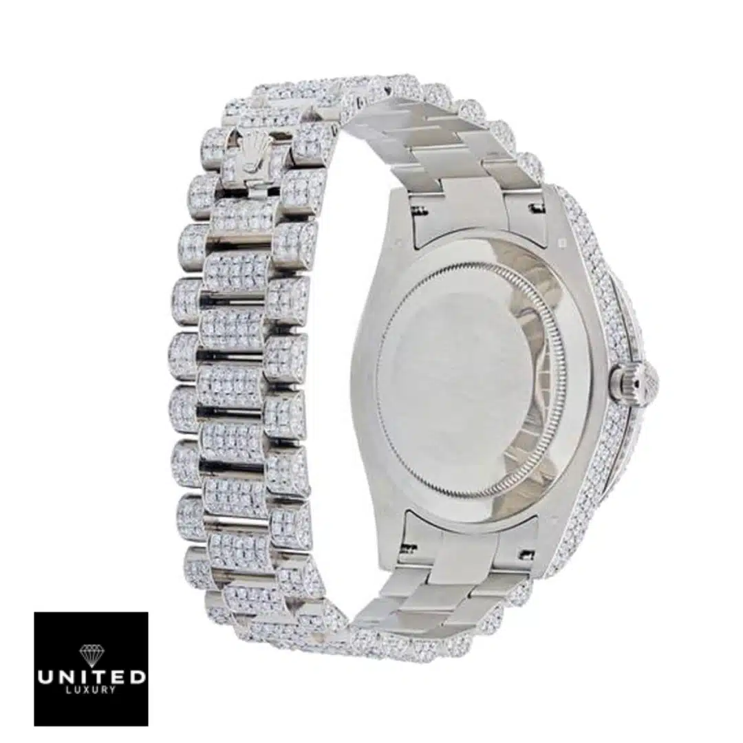 Rolex Day-Date II White Gold 218239 Inspired Oyster Diamond Bracelet