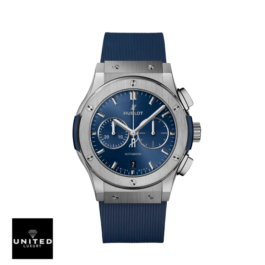 Hublot Classic Fusion Automatic Blue Sunray Dial Titanium 565.NX.7170.LR Inspired