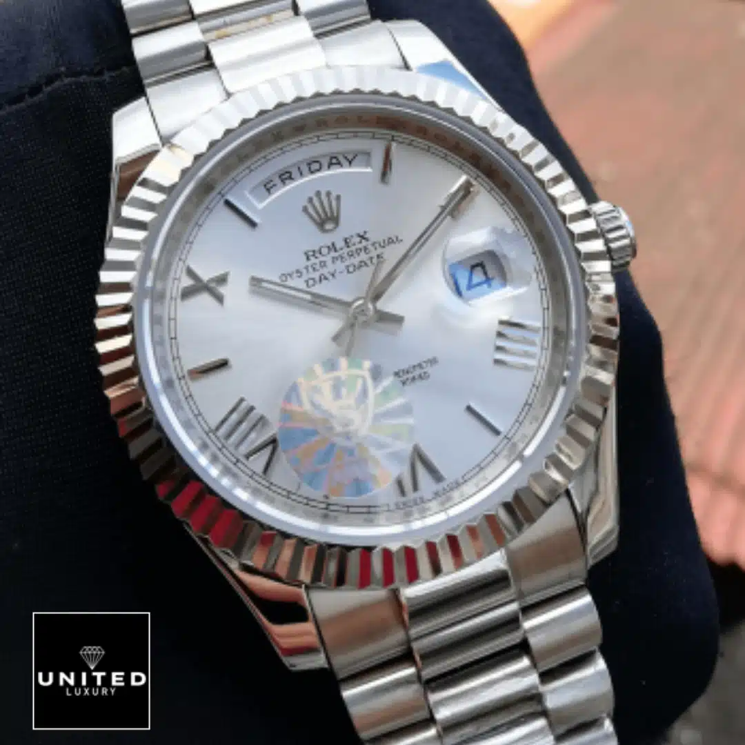 Rolex Day-Date 228239 White Dial Romen Numerial Inspired