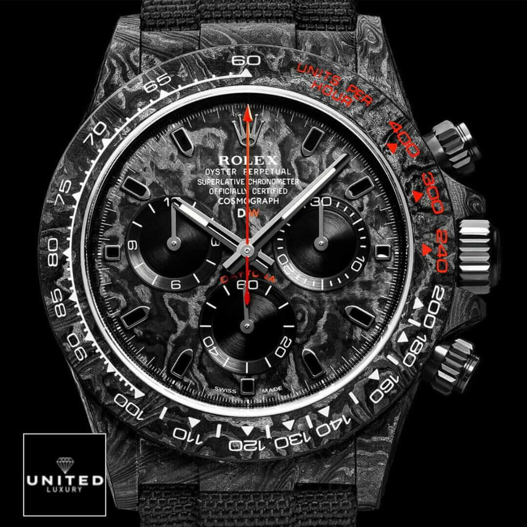 Rolex Daytona Speedster Red After Market Black Bezel 116503-NTPT-RED Inspired