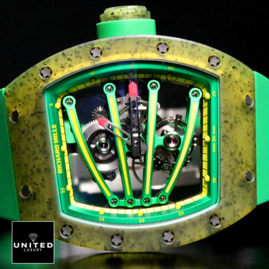 Richard Mille Green Bezel Inspired close view