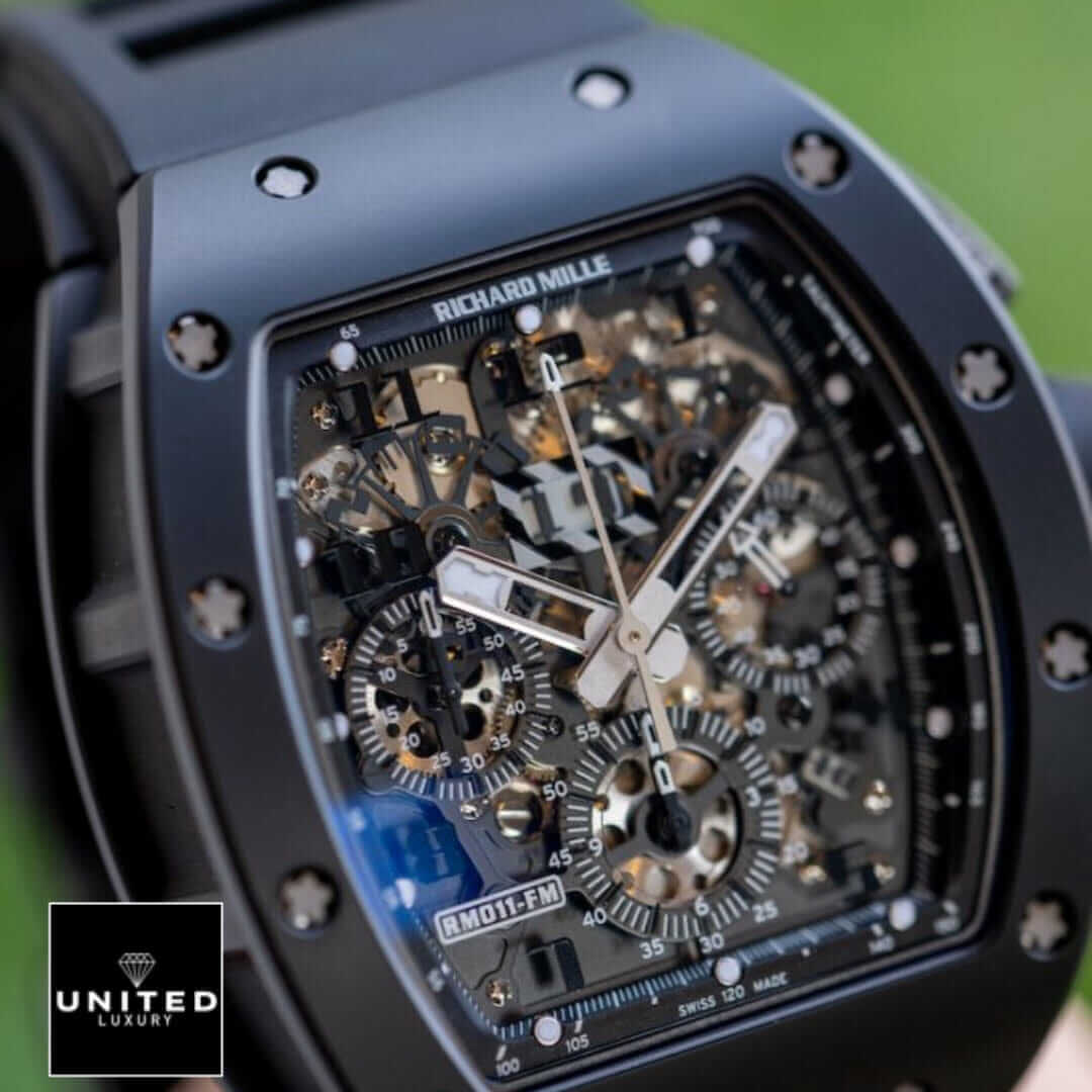 Richard Mille Black Dial Inspired close view