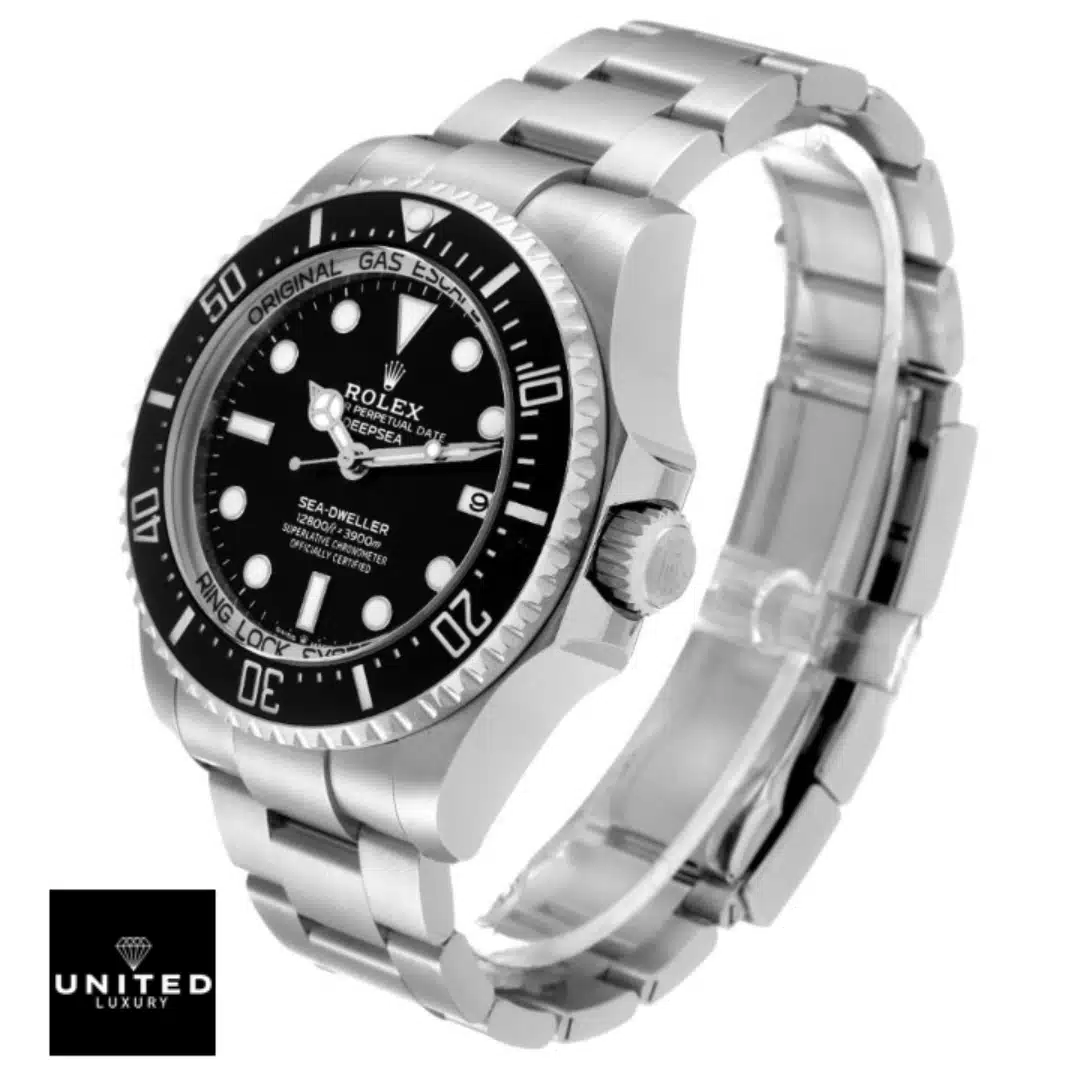 Rolex Deepsea Sea-Dweller 116660-0001 Black Bezel Inspired Right Side Crown Pusher