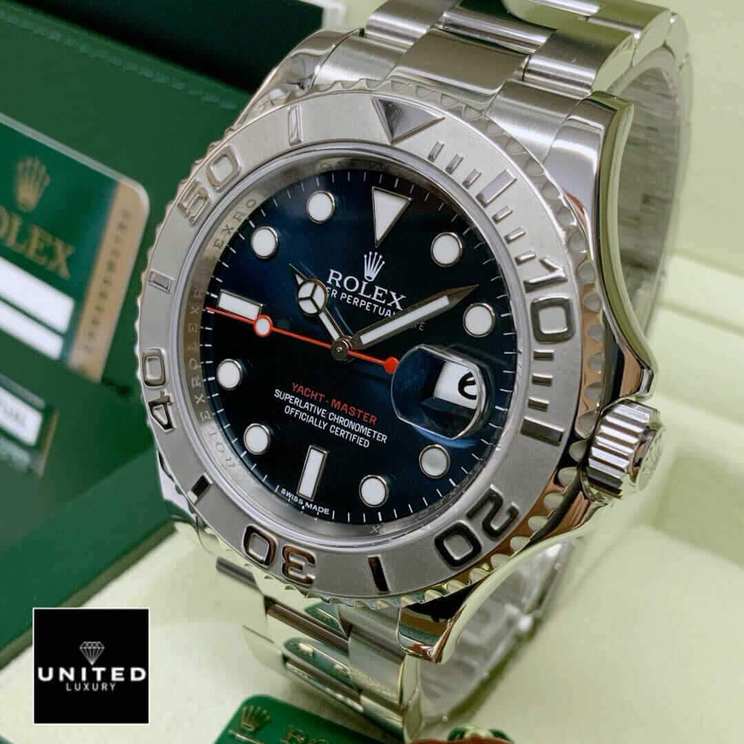 Rolex 116622 Yacht Master Oyster Inspired next to warranty card