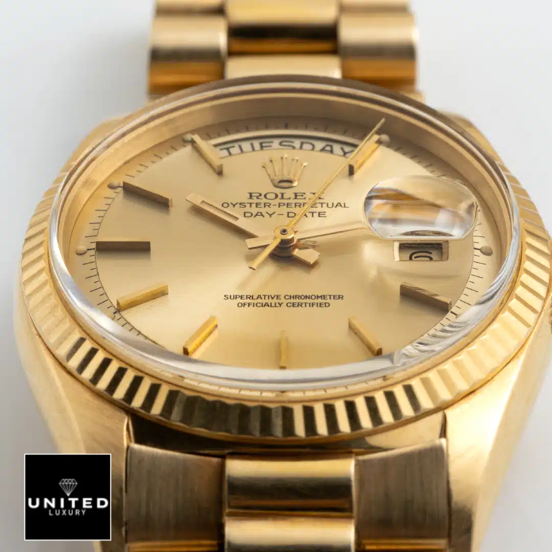 Rolex Day-Date 40 228238-0003 Champagne Dial Stick Indices Inspired