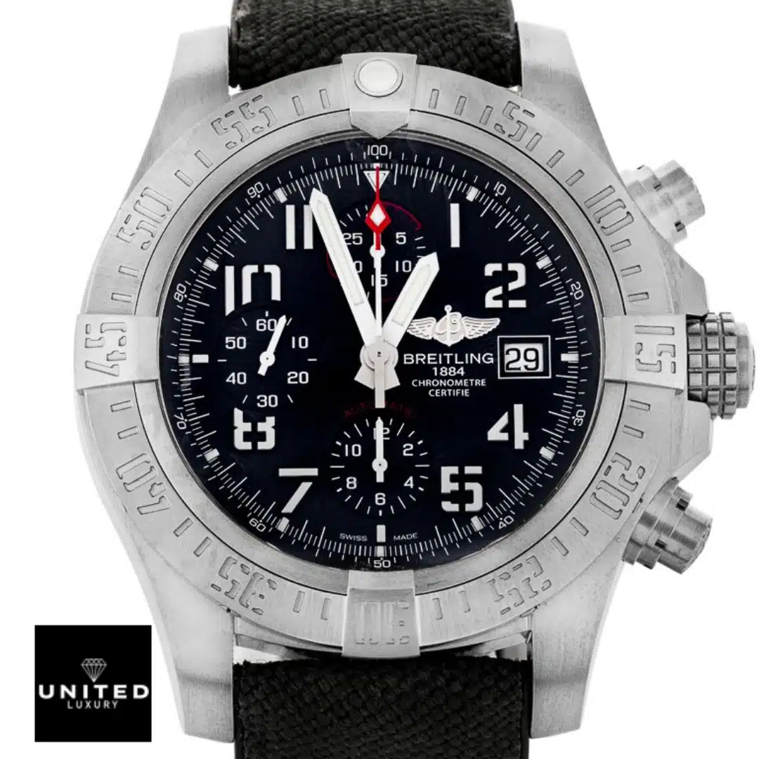 Breitling Super Avenger II A1337111/BC29-442X Black Dial Inspired