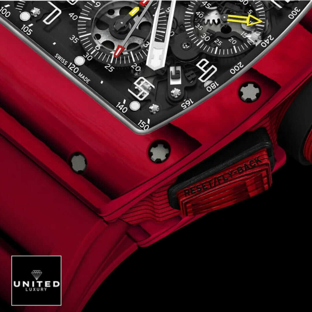 Richard Mille RM1103 Red Black Dial Inspired black background