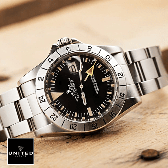 Rolex Explorer II 1655 (Antique) WARO025 Black Dial Oyster Bracelet Inspired on the table