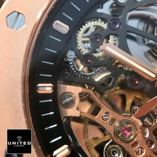 Audemars Piguet Royal Oak Skeleton Inspired vlose analog view