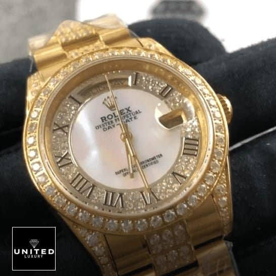 Rolex Datejust Yellow Gold 116626 Inspired yellow gold accents and diamond detailing