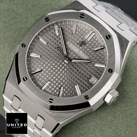 Audemars Piguet Stainless Steel 15500 Grey Dial Inspired on the stand