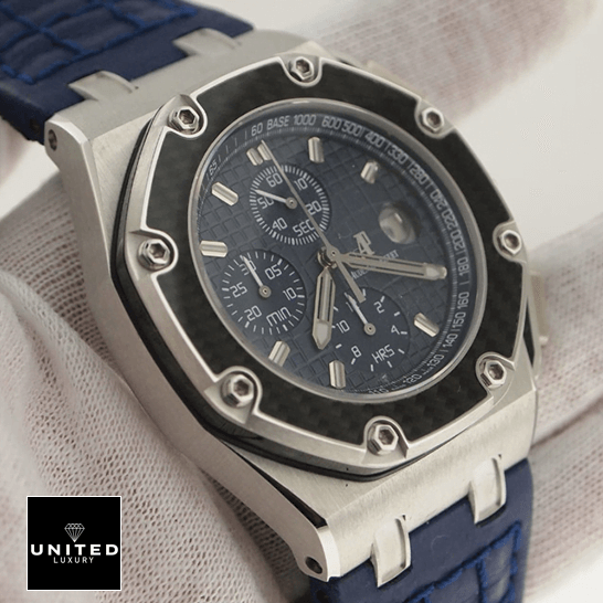 Audemars Piguet 26030PO.OO_.D021IN.01 Royal Oak Blue Dial Inspired on the hand