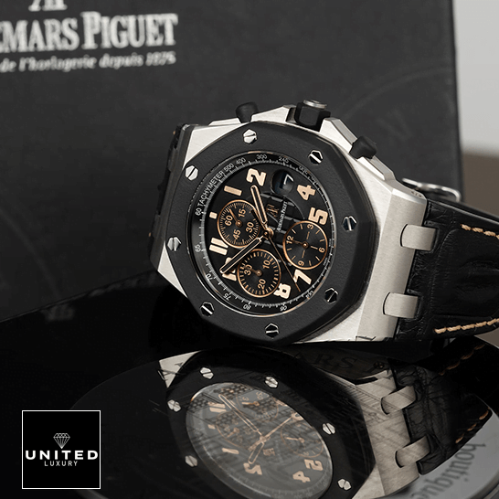 Audemars Piguet 26298SK.OO_.D101CR.01 Black Leather Bracelet Inspired on the box