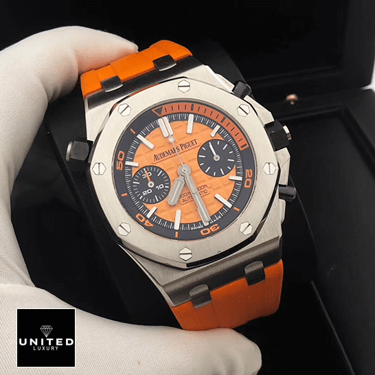 Audemars Piguet Orange Rubber Bracelet Inspired in the black box