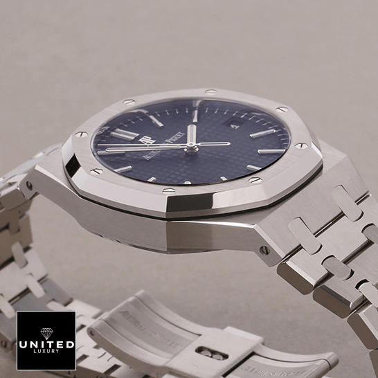 Audemars Piguet Blue Dial 15500ST.OO_.1220ST.01 Stainless Steel Inspired front view