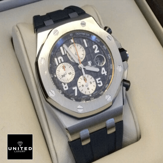 Audemars Piguet Blue Dial Rubber Blue Bracelet Inspired in the box