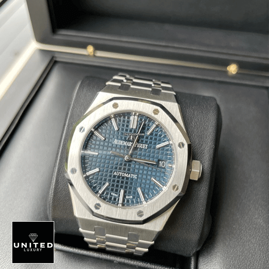 Audemars Piguet Blue Dial Steel Case Inspired in the box