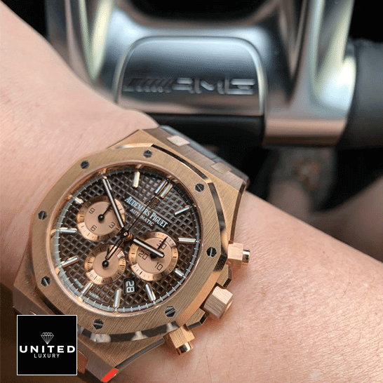 Audemars Piguet Royal Oak Chocolate Dial Inspired in the mercedes car