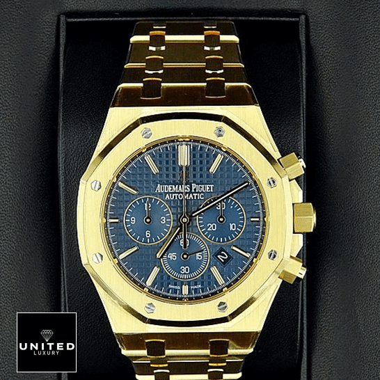 Audemars Piguet Blue Dial Gold Inspired in the black box