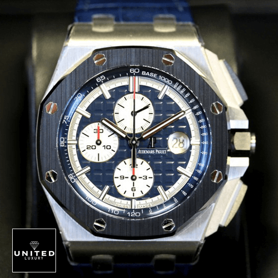 Audemars Piguet Royal Oak Blue Dial Inspired black background