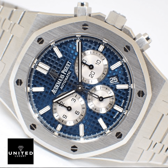 Audemars Piguet Royal Oak Blue Dial Stainless Steel Case Inspired white background