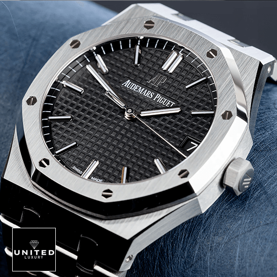 Audemars Piguet 15500ST.OO_.1220ST.03 Stainless Steel Inspired black background