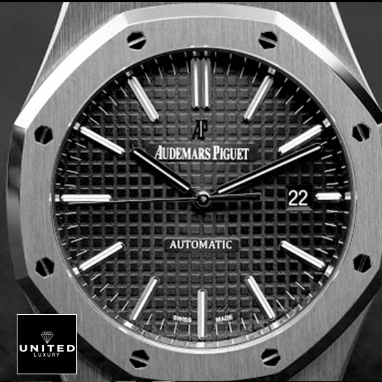 Audemars Piguet 15400ST.OO_.1220ST.04 Royal Oak Gray Dial Inspired close view