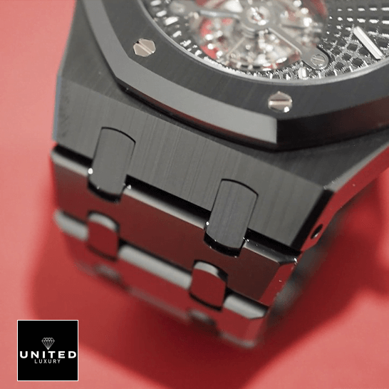 Audemars Piguet Tourbillion 26522CE.OO_.1225CE Black Bracelet Inspired red background