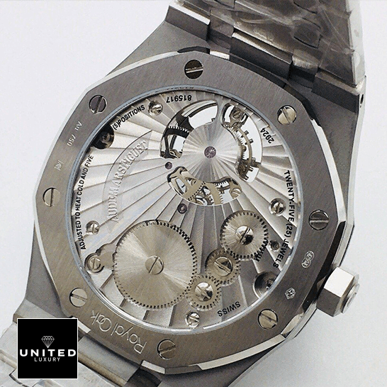 Audemars Piguet Royal Oak Tourbillion Extra Thin Inspired upside case view