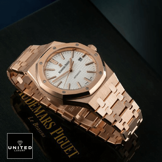 Audemars Piguet Gold White Dial Inspired on the audemars piguet box