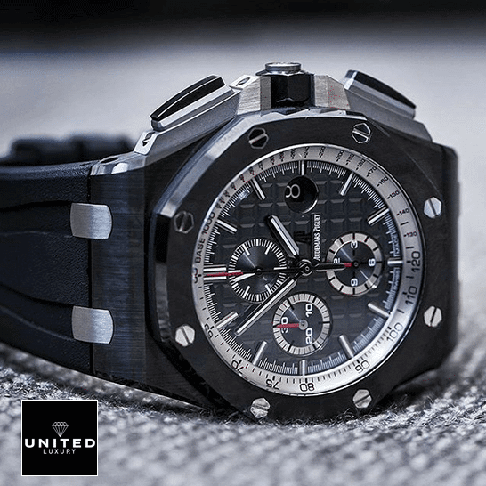 Audemars Piguet 26402CE.OO_.A002CA.01 Black Dial Inspired Crown / Push Button