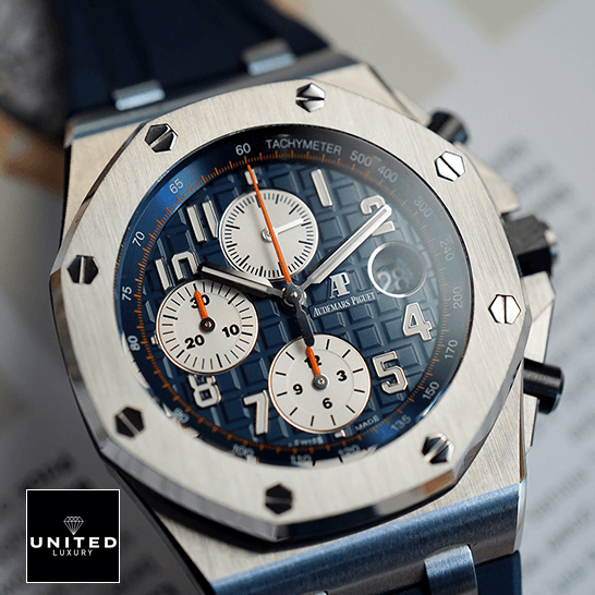 Audemars Piguet Blue Dial 26470ST.OO_.A027CA.01 Inspired white background