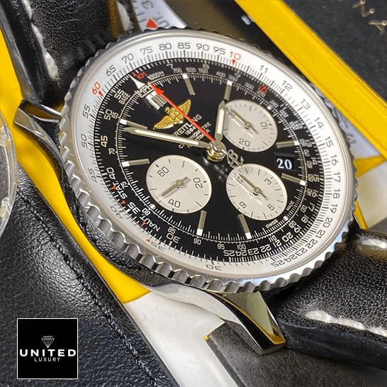 Breitling Navitimer Black Chronograph Dial Inspired black dial