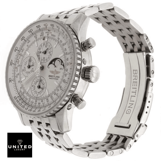 Breitling Navitimer Olympus White Dial Inspired white background