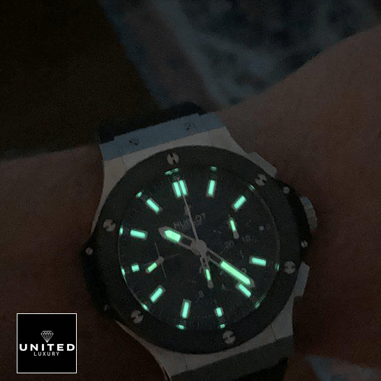 Hublot Big Bang Ceramic Black Dial Inspired dial phosphor