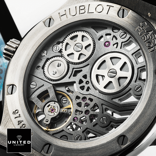 Hublot Classic Fusıon Stainless Steel Inspired front mechanism view