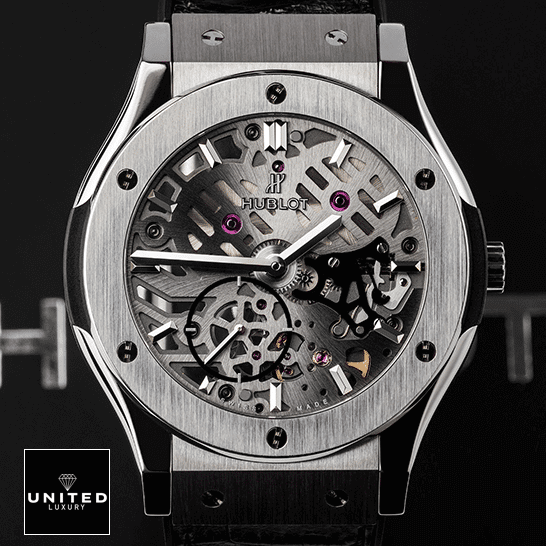 Hublot Classic Fusion 505.nx_.0170 Stainless Steel Bezel Inspired black background