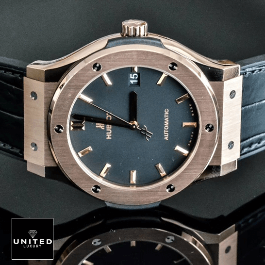 Hublot 511.OX_.1181.LR Classic Fusion Black Dial Gold Bezel Inspired side view