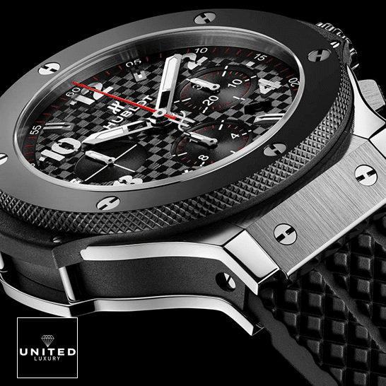 Hublot Big Bang Steel Case Black Bezel Inspired black background