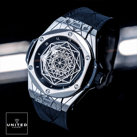 Hublot Big Bang Sang Blue 415.NX_.1112.VR Inspired black background