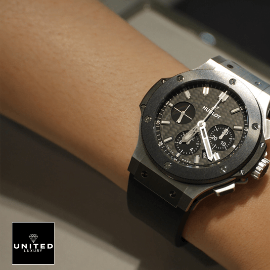 Hublot Big Bang Steel Ceramic Rubber Black Dial Inspired on the wrist