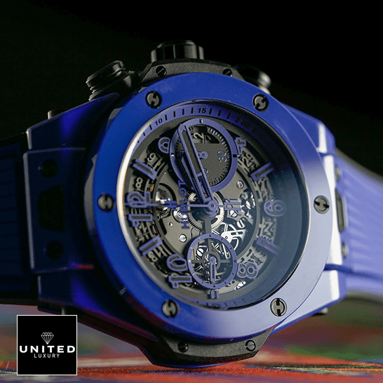 Hublot Big Bang Unico Blue Magic 411.ESU Inspired side view