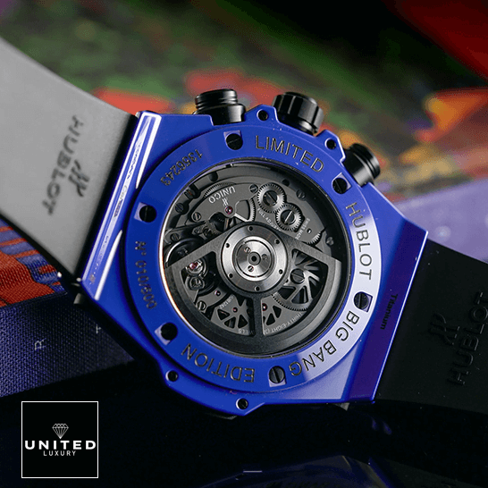 HUblot Big Bang UInico Blue Magic 411.ES_.5119 Inspired blue steel case