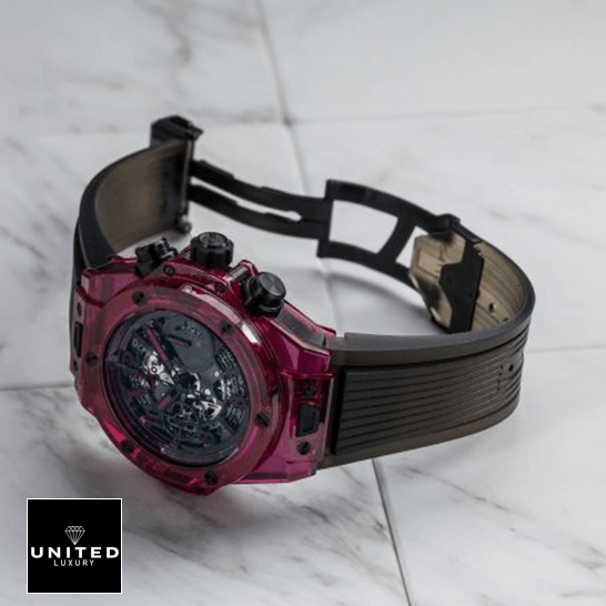 Hublot Big Bang Unico Red Sapphire 411.JR_.4901.RT Inspired opened clasp