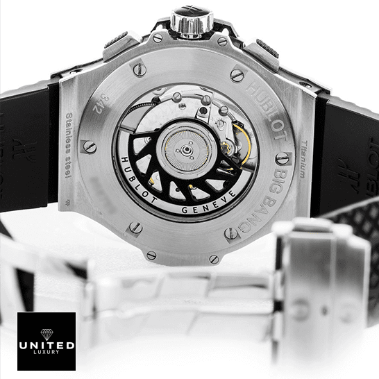 Hublot Big Bang Steel Case Black Rubber Bracelet Inspired opened clasp