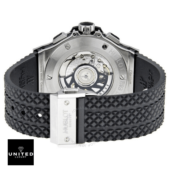 Hublot Big Bang Black Rubber Bracelet Inspired stell closed clasp